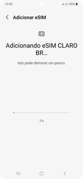 Como ativar o eSIM através do QR Code recebido via e-mail - Samsung Galaxy S23 - Passo 19