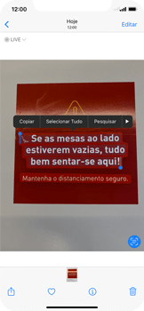 Como traduzir o texto de uma foto - Apple iOS 15 Apple iOS 15 - Passo 5