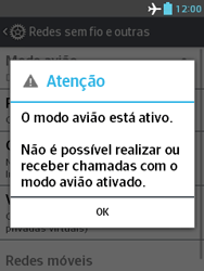 Como ativar e desativar o modo avião no seu aparelho - LG Optimus L3 II - Passo 6