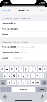 Como configurar seu celular para receber e enviar e-mails - Apple iOS 13 Apple iOS 13 - Passo 13
