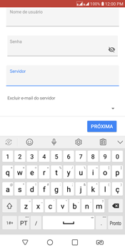 Como configurar seu celular para receber e enviar e-mails - LG K12+ - Passo 14