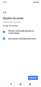 Como configurar seu celular para receber e enviar e-mails - Motorola Moto G7 - Passo 19