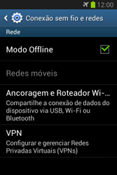 Como ativar e desativar o modo avião no seu aparelho - Samsung Galaxy Young - Passo 7