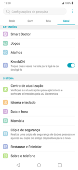 Como encontrar o número de IMEI do seu aparelho - LG K40S - Passo 4