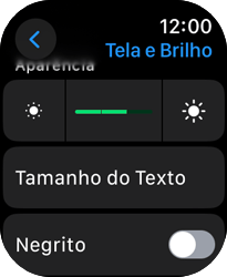 Como aumentar ou diminuir o texto da tela - Apple Watch Series 9 - Passo 4