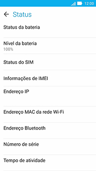 Como encontrar o número de IMEI do seu aparelho - Asus ZenFone Go - Passo 5