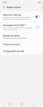 Como ativar e desativar o roaming de dados - Samsung Galaxy Z Flip - Passo 8