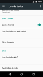 Como definir um aviso e limite de uso de dados - Motorola Moto G5 Plus - Passo 4