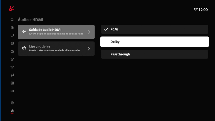 Clarotv+ v5 Interface de TV