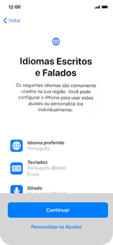 Como configurar pela primeira vez - Apple iOS 13 Apple iOS 13 - Passo 8