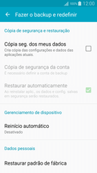 Como restaurar as configurações originais do seu aparelho - Samsung Galaxy A5 - Passo 5