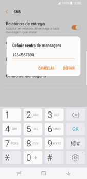 Como configurar o telefone para receber mensagens - Samsung Galaxy S8 - Passo 9