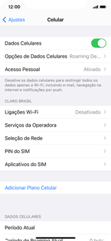 Como ativar e desativar uma rede de dados - Apple iOS 14 Apple iOS 14 - Passo 4