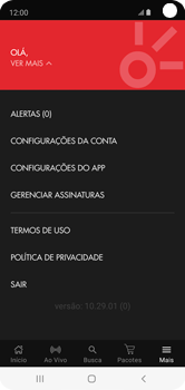 Como habilitar o PIN de compra - Claro tv+ no Celular Claro tv+ no Celular - Passo 4