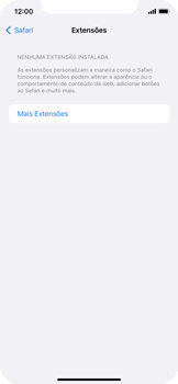 Como adicionar extensões ao Safari - Apple iOS 15 Apple iOS 15 - Passo 4