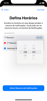 Como criar um resumo de notificações - Apple iOS 15 Apple iOS 15 - Passo 9