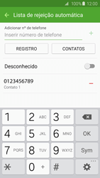 Como bloquear chamadas de um número específico - Samsung Galaxy S6 - Passo 11