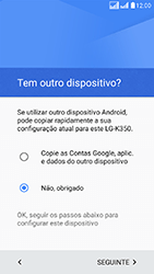 Como configurar pela primeira vez - LG K8 - Passo 9