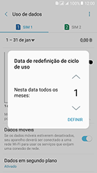 Como definir um aviso e limite de uso de dados - Samsung Galaxy J2 Prime - Passo 8