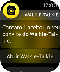 Como usar a função Walkie-Talkie - Apple Watch Series 7 - Passo 5
