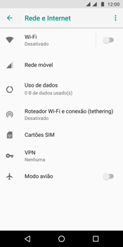 Como selecionar o tipo de rede adequada - Motorola Moto G6 Plus - Passo 4