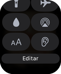 Como personalizar a Central de Controle - Apple Watch SE - Passo 2