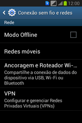 Como ativar e desativar o modo avião no seu aparelho - Samsung Galaxy Young - Passo 5