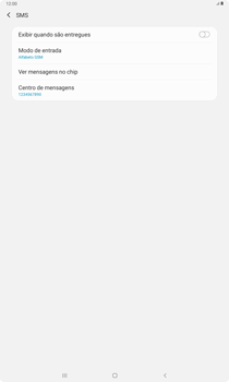 Como configurar o tablet para receber mensagens - Samsung Galaxy Tab S6 Lite - Passo 10