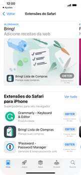 Como adicionar extensões ao Safari - Apple iOS 15 Apple iOS 15 - Passo 5