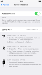Como usar seu aparelho como um roteador de rede Wi-Fi - Apple iPhone 6 - Passo 8