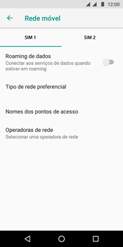 Como ativar e desativar o roaming de dados - Motorola Moto G6 Play - Passo 7