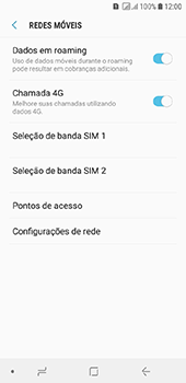 Como ativar e desativar o roaming de dados - Samsung Galaxy J6 - Passo 6