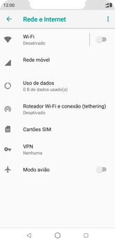 Como ativar e desativar uma rede de dados - Motorola One - Passo 5