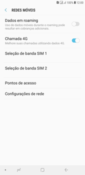 Como ativar e desativar o roaming de dados - Samsung Galaxy J4+ - Passo 5
