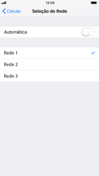 Como selecionar o tipo de rede adequada - Apple iPhone 6 - Passo 6