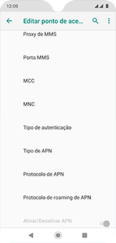 Como configurar a internet do seu aparelho (APN) - Motorola Moto G7 - Passo 13