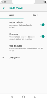 Como ativar e desativar o roaming de dados - Motorola One - Passo 8