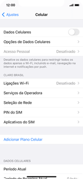 Como ativar e desativar uma rede de dados - Apple iOS 14 Apple iOS 14 - Passo 5