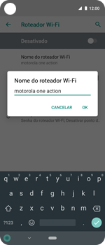 Como usar seu aparelho como um roteador de rede Wi-Fi - Motorola One Action - Passo 8