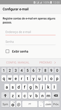 Como configurar seu celular para receber e enviar e-mails - Samsung Galaxy J7 - Passo 5