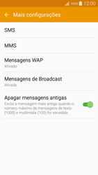 Como configurar o telefone para receber mensagens - Samsung Galaxy A5 - Passo 6