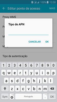 Como configurar a internet do seu aparelho (APN) - Samsung Galaxy J7 - Passo 15