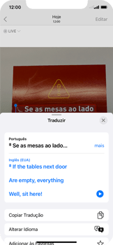 Como traduzir o texto de uma foto - Apple iOS 15 Apple iOS 15 - Passo 10