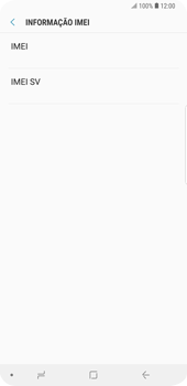 Como encontrar o número de IMEI do seu aparelho - Samsung Galaxy S9 Plus - Passo 6