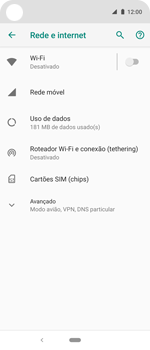 Como ativar e desativar o roaming de dados - Motorola One Action - Passo 4