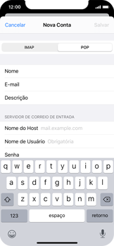 Como configurar seu celular para receber e enviar e-mails - Apple iOS 13 Apple iOS 13 - Passo 12