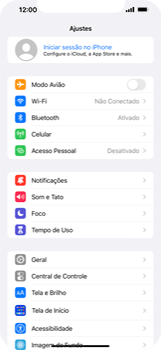 Como restaurar as configurações originais do seu aparelho - Apple iOS 16 Apple iOS 16 - Passo 3