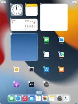 Como adicionar widgets na tela - Apple iPad 10,2 - Passo 2