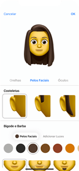 Como criar um Memoji - Apple iOS 16 Apple iOS 16 - Passo 14