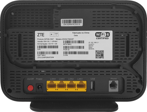 ZTE ZXHN F6600P